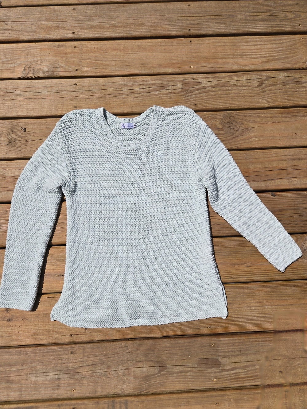 Carve Design Light Green Women's Knit Sweater - Casual Crewneck